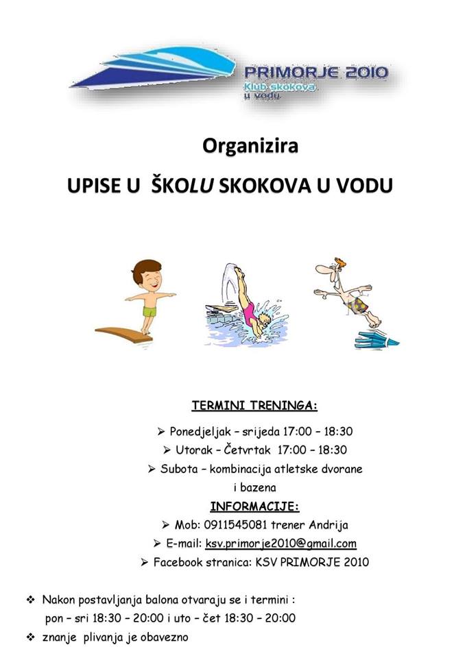 &Scaron;kola skokova u vodu 2018